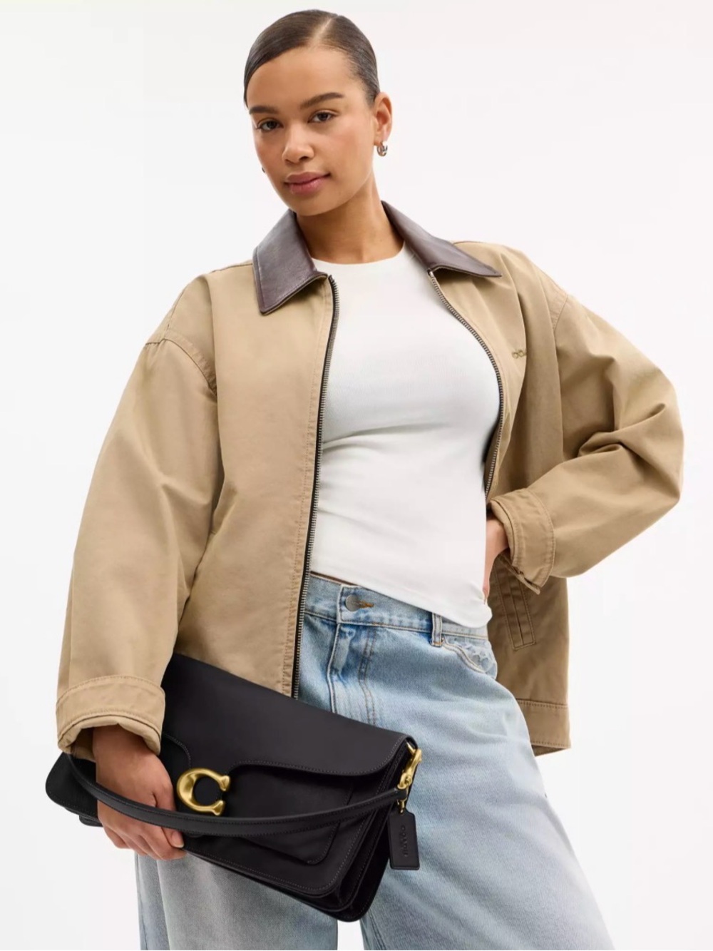 COACH - Tabby 36 Leather Shoulder Bag - Picture 9 of 10